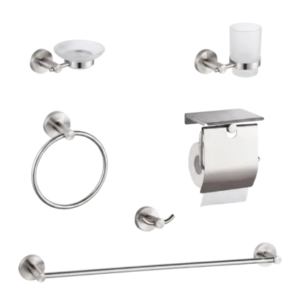 Accesorios Para Baño Metal Y Vidrio