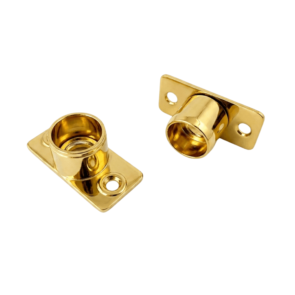 Soporte Cortina Oro 1 Par